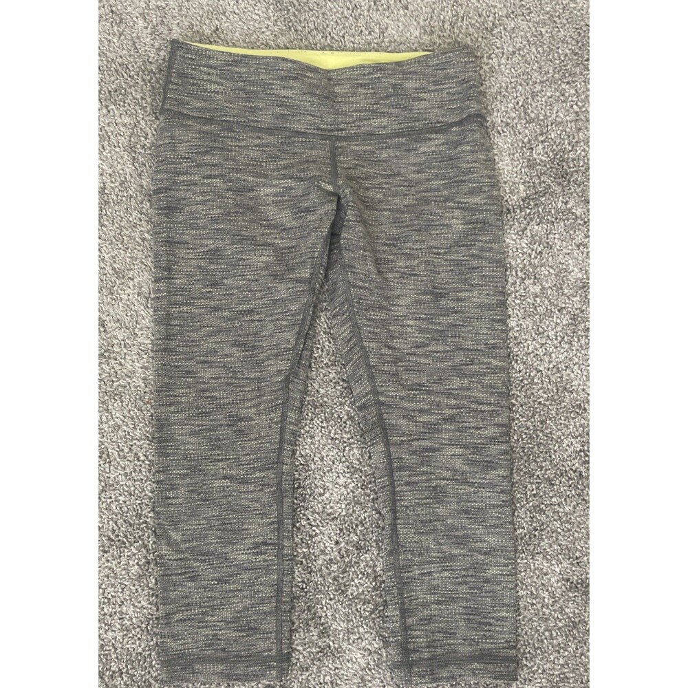 Lululemon Women's Gray Leggings Crop Size 6